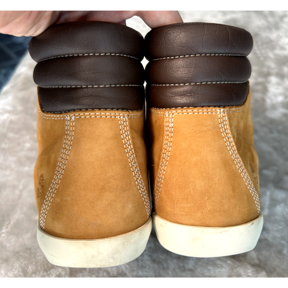 Timberland Dausette Nubuck Wheat Brown Sneaker Boots Leather Womens Size 9 - Picture 4 of 11